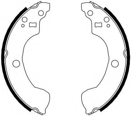 FERODO FSB4106 Комплект гальмівних колодок