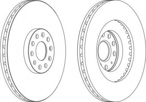 FERODO DDF1504 гальмівний диск