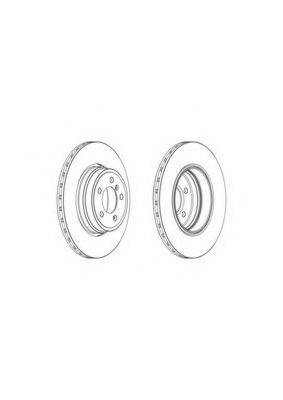 FERODO DDF1936 гальмівний диск