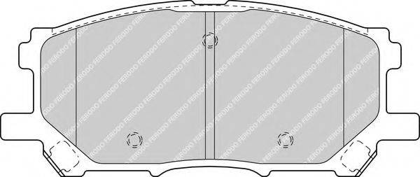 FERODO FSL1715 Комплект гальмівних колодок, дискове гальмо