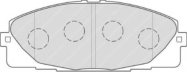 FERODO FSL4327 Комплект гальмівних колодок, дискове гальмо