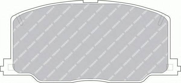 FERODO FSL602 Комплект гальмівних колодок, дискове гальмо