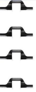 BREMBO A02305 Комплектуючі, колодки дискового гальма