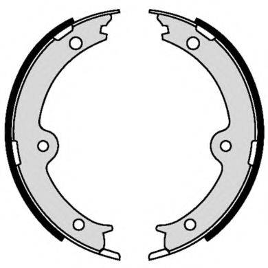 BREMBO S83564 Комплект гальмівних колодок, стоянкова гальмівна система
