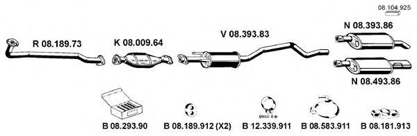 EBERSPACHER 082327 Система випуску ОГ