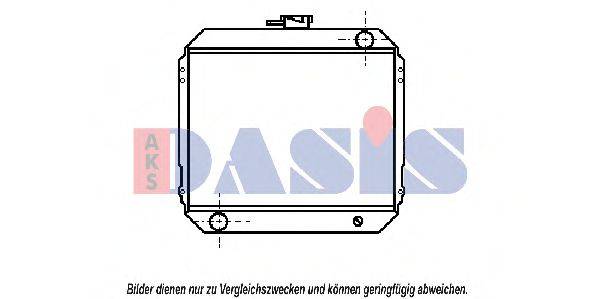 AKS DASIS 070080N Радіатор, охолодження двигуна