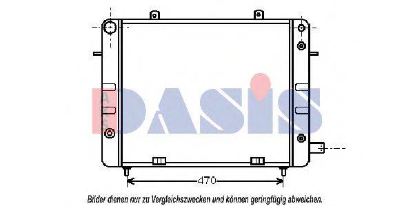AKS DASIS 150510N Радіатор, охолодження двигуна