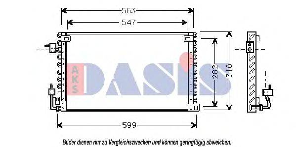 AKS DASIS 162290N Конденсатор, кондиціонер