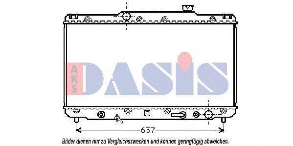AKS DASIS 210950N Радіатор, охолодження двигуна