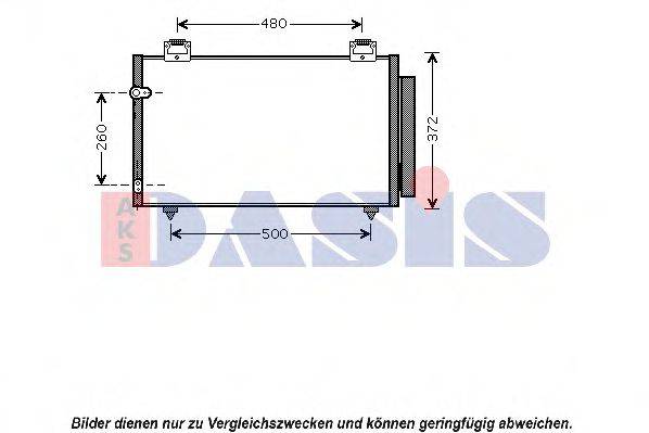 AKS DASIS 212066N Конденсатор, кондиціонер