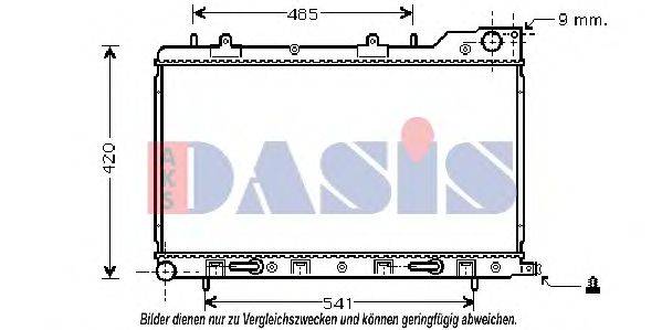 AKS DASIS 350024N Радіатор, охолодження двигуна