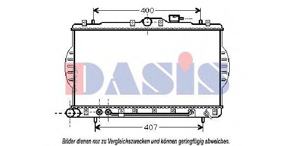 AKS DASIS 560004N Радіатор, охолодження двигуна