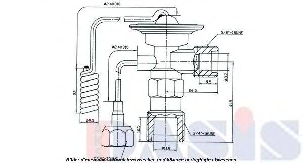 AKS DASIS 840128N Розширювальний клапан, кондиціонер