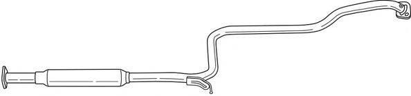 AKS DASIS SG38418 Середній глушник вихлопних газів