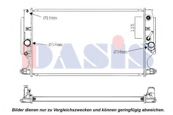 AKS DASIS 210264N Радіатор, охолодження двигуна