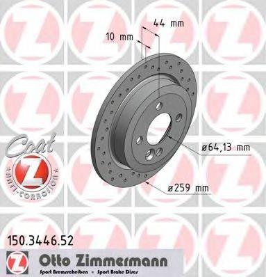ZIMMERMANN 150344652 Тормозной диск