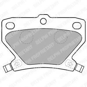 DELPHI LP1513 Комплект гальмівних колодок, дискове гальмо