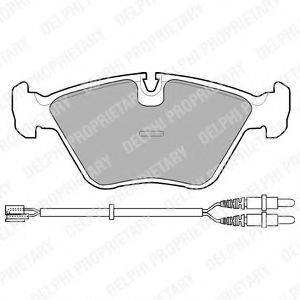 DELPHI LP906 Комплект гальмівних колодок, дискове гальмо