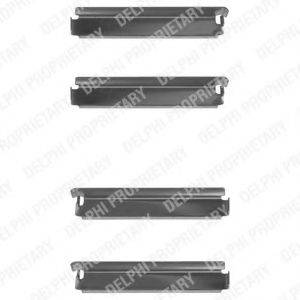 DELPHI LX0078 Комплектуючі, колодки дискового гальма