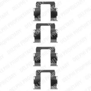 DELPHI LX0083 Комплектуючі, колодки дискового гальма