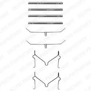 DELPHI LX0182 Комплектуючі, колодки дискового гальма