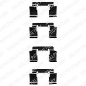 DELPHI LX0337 Комплектуючі, колодки дискового гальма