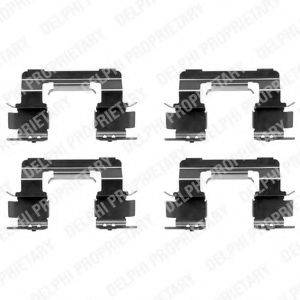 DELPHI LX0351 Комплектуючі, колодки дискового гальма