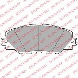 DELPHI LP2003 Комплект гальмівних колодок, дискове гальмо