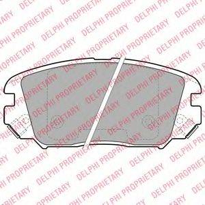 DELPHI LP1974 Комплект гальмівних колодок, дискове гальмо