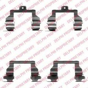 DELPHI LX0374 Комплектуючі, колодки дискового гальма