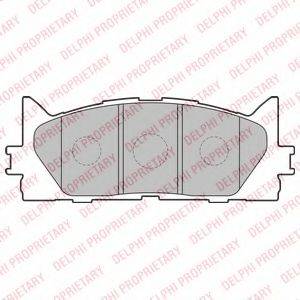 DELPHI LP2169 Комплект гальмівних колодок, дискове гальмо