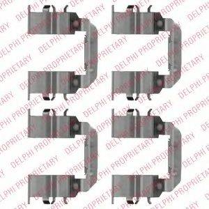 DELPHI LX0510 Комплектуючі, колодки дискового гальма