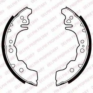 DELPHI LS2023 Комплект гальмівних колодок