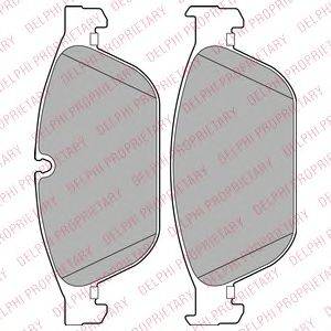 DELPHI LP2292 Комплект гальмівних колодок, дискове гальмо