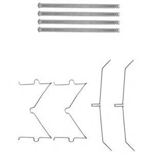 DELPHI LX0627 Комплектуючі, колодки дискового гальма