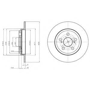 DELPHI BG4272 гальмівний диск