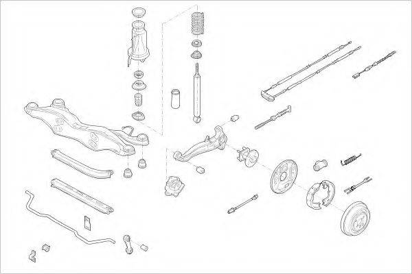 DELPHI OPEL05913R Підвіска колеса