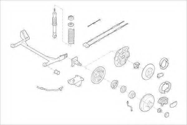 DELPHI FORD03902R Підвіска колеса
