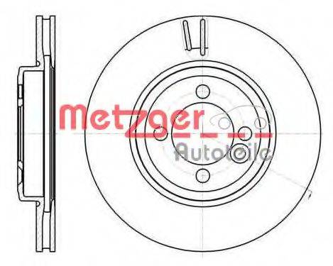 METZGER 6108110 Тормозной диск