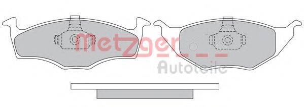 METZGER 1170498 Комплект гальмівних колодок, дискове гальмо