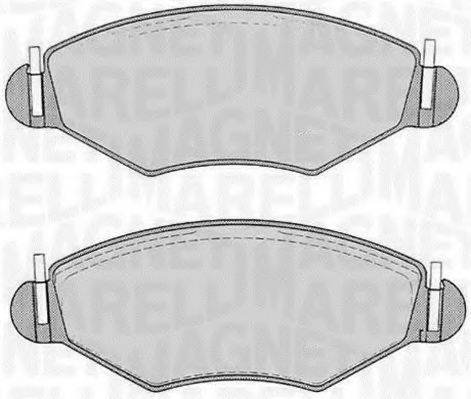 MAGNETI MARELLI 363916060201 Комплект гальмівних колодок, дискове гальмо