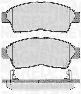 MAGNETI MARELLI 363916060406 Комплект гальмівних колодок, дискове гальмо