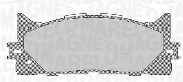 MAGNETI MARELLI 363916060641 Комплект гальмівних колодок, дискове гальмо