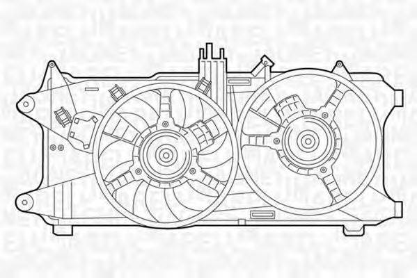 MAGNETI MARELLI 069422036010 Вентилятор, охолодження двигуна