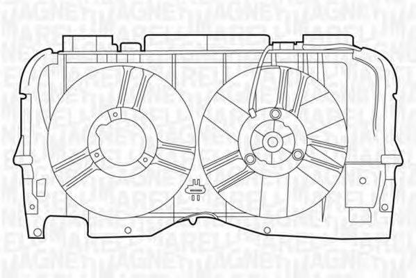 MAGNETI MARELLI 069422371010 Вентилятор, охолодження двигуна