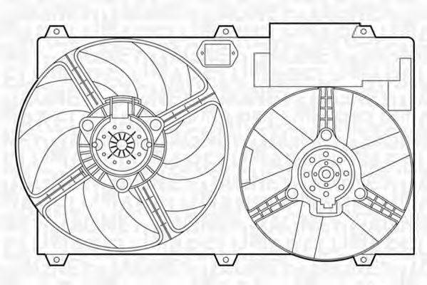 MAGNETI MARELLI 069422389010 Вентилятор, охолодження двигуна